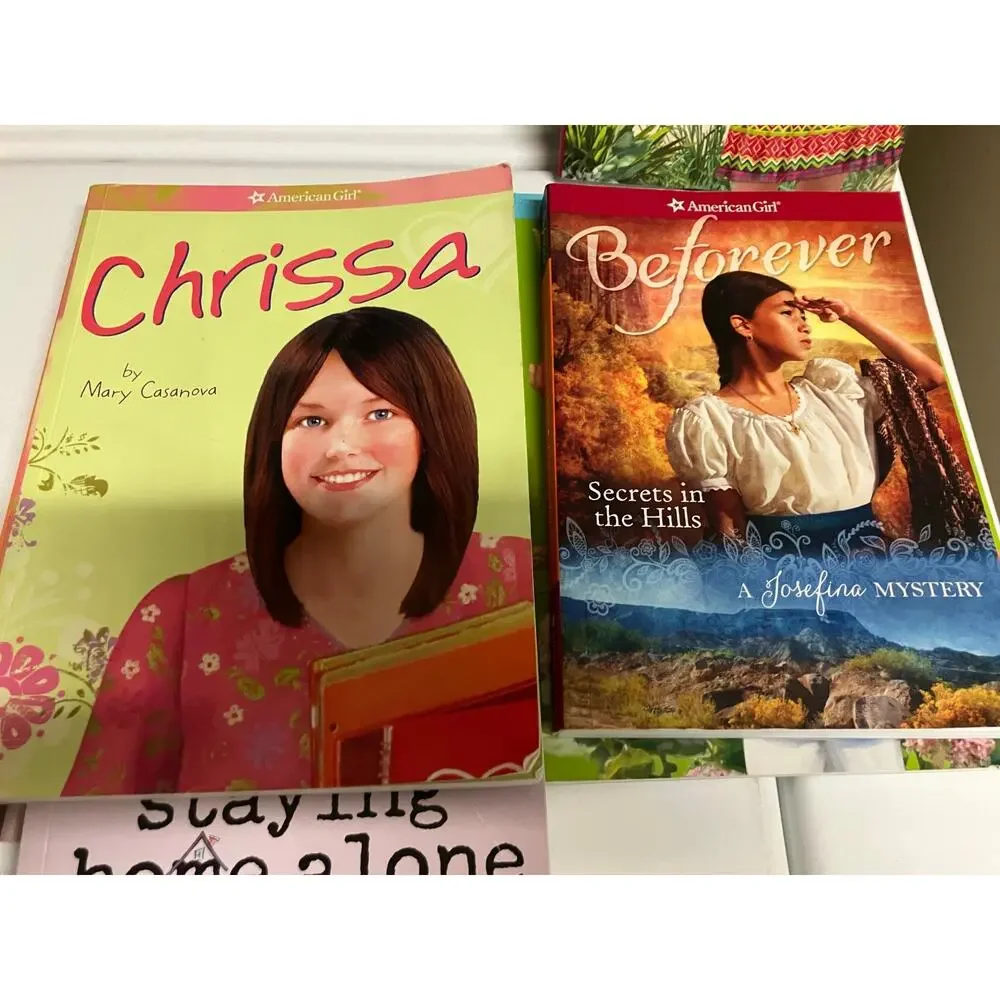 American Girl‎ Book Lot of (8) Chrissa Lea, Lanie, Julie, Josefina, Staying Home